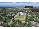 Aerial view of the community showcasing Cherry Creek Academy, surrounding neighborhoods, and nearby amenities at 6327 S Emporia Cir, Englewood, CO 80111