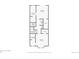Layout of the second floor shows two bedrooms, two bathrooms, laundry room, and closets at 8735 E 29Th Pl, Denver, CO 80238