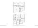 Detailed floor plan showcasing the layout of a two-story home, including room dimensions and features at 6853 W Rockland Pl, Littleton, CO 80128