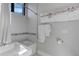 Modern bathroom with stylish fixtures, including a built-in tub and contemporary decor at 2442 Champa St, Denver, CO 80205