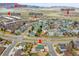 Aerial view of a residential neighborhood with convenient access to Red Rocks, Soda Lakes, and C-470 bike trail at 4309 S Coors Ct, Morrison, CO 80465