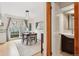 Dining area with access to the back yard and including half bath at 1927 Pine St # B, Boulder, CO 80302