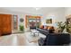 Inviting living room with wood-trimmed windows and wood floors at 1927 Pine St # B, Boulder, CO 80302