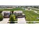 Beautiful aerial view of a neighborhood home, near a large community park and playground at 15352 E 117Th Ave, Commerce City, CO 80022