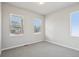 Bedroom with carpet, baseboard trim, and multiple windows for natural light at 17673 Brass Buckle Way, Monument, CO 80132