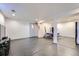 Unfinished basement area, offering space for a home gym with weight bench at 2904 S Idalia St, Aurora, CO 80013