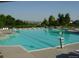 Large community pool with clearly marked lanes and ample deck space for community residents at 6175 Puma Sands, Lone Tree, CO 80124