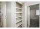 Spacious storage shelves provide ample space and organization in this well-appointed home at 3855 S Monaco St # 208, Denver, CO 80237