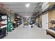 Unfinished basement with ample storage, utilities, and concrete flooring at 4475 Hidden Gulch Rd, Castle Rock, CO 80104
