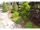 Professionally landscaped yard featuring rocks, mulch, and a variety of shrubbery at 9028 S Catawba St, Aurora, CO 80016