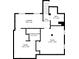 Blueprint of the basement shows laundry, electrical, and storage rooms plus a bathroom at 1610 Trenton St, Denver, CO 80220