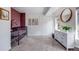 Bright Bedroom with closet, dresser, crib, and colorful accent wall at 6435 S Dayton St # 103, Englewood, CO 80111