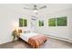 Bedroom featuring bright light, hard wood floors, and mini-split AC at 1440 S Dahlia St, Denver, CO 80222
