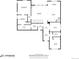 Detailed floor plan showcasing the layout of the main level with labeled rooms and dimensions at 2187 Pineywoods St, Mead, CO 80542
