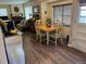 Inviting eat-in kitchen with wood floors and lots of natural light at 1829 S Lee St # C, Lakewood, CO 80232