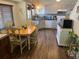 Kitchen with stainless steel appliances, and adjacent dining area at 1829 S Lee St # C, Lakewood, CO 80232