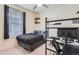 Bedroom with built-in desk and window seat at 9308 Inca Dove Cir, Littleton, CO 80125