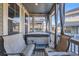 Relaxing hot tub on a covered porch at 9308 Inca Dove Cir, Littleton, CO 80125