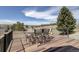 Enjoy the outdoors on this deck with mountain views and outdoor seating for six at 10510 Inspiration Dr, Parker, CO 80138