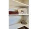 Ample storage space with white closet shelves, perfect for organization and display at 1630 S Valentine Way, Lakewood, CO 80228