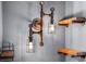 Eye-catching industrial pipe lighting adds character to the space at 3299 Lowell Blvd # 204, Denver, CO 80211