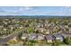Aerial view of the neighborhood featuring homes, streets, trees, and open spaces, highlighting the community's layout at 11866 High Desert Rd, Parker, CO 80134