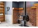 Close up of a stylish wood burning fireplace in the Gathering room of the home at 7135 W 24Th Ave, Lakewood, CO 80214