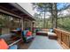 Inviting outdoor deck with comfortable seating, perfect for enjoying nature views at 9506 S Deer Creek Canyon Rd, Littleton, CO 80127