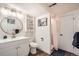 Clean and bright basement bathroom with a walk-in shower and updated vanity at 4481 W 89Th Way, Westminster, CO 80031