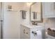 Updated bathroom with a white vanity and stylish fixtures at 4481 W 89Th Way, Westminster, CO 80031