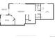 Basement floor plan featuring recreation room, bedroom, covered patio, and bath at 837 Meadow Run, Golden, CO 80403