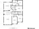 Detailed floor plan showcasing the layout of the home's upper level with bedrooms and bathrooms at 5550 Fox Meadow Ave, Highlands Ranch, CO 80130