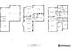 House layout with floor one, two, and three including bedrooms and bathrooms at 5550 Fox Meadow Ave, Highlands Ranch, CO 80130