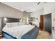 Bright main bedroom with a vaulted ceiling, offering a spacious layout and peaceful ambiance at 1913 Five Iron Dr, Castle Rock, CO 80104