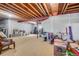 Unfinished basement offering versatile storage space at 7285 Sagebrush Dr, Parker, CO 80138