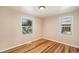 Bedroom with hardwood floors at 1200 Newark St, Aurora, CO 80010