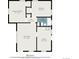 Detailed floor plan showcasing layout of primary bedroom, bedroom, bathroom, kitchen, and living room, with listed dimensions at 1200 Newark St, Aurora, CO 80010