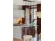Modern kitchen features pendant lighting, white countertops, island with seating at 2800 E 2Nd Ave # 202, Denver, CO 80206