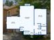 Floor plan layout showcasing the kitchen, living room, bedroom, and bathroom at 13228 E Asbury Dr, Aurora, CO 80014