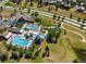 Community pool and recreation area with lap pool and water features at 2615 Mayotte Way, Castle Rock, CO 80109