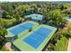 Aerial view of the community tennis courts at 4626 E Links Dr, Centennial, CO 80122