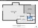 Floor plan view of basement with recreation room, bedroom and bathroom at 1052 Northampton Ct, Highlands Ranch, CO 80126