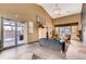 Inviting lobby with tile floors, modern decor, and comfortable seating area for residents and guests at 5677 S Park Pl # D310, Greenwood Village, CO 80111