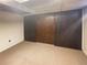 Finished basement area with carpet and wood-paneled walls and closet at 1703 S Moline Ct, Aurora, CO 80012