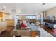 Spacious living room with hardwood floors and an open floorplan at 4570 E Yale Ave # 1104, Denver, CO 80222