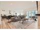 Spacious open-concept living area with seamless flow to the kitchen and modern decor at 11442 Autumn Moon St, Littleton, CO 80125