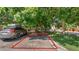Assigned parking spot in front of the home, framed in red in the photo at 1155 S Fairplay Cir # D, Aurora, CO 80012