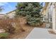 Exterior home view featuring a mature tree, stone accents, and well-kept landscaping at 3000 E 112Th Ave # 102, Northglenn, CO 80233