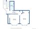 Basement layout showcases two bedrooms and a bath, providing privacy and comfortable living spaces at 5797 S Laredo Ct, Centennial, CO 80015