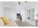 Cozy bedroom featuring daybed with closet and an entertainment center adding functionality to the space at 12606 Fairfax St, Thornton, CO 80241